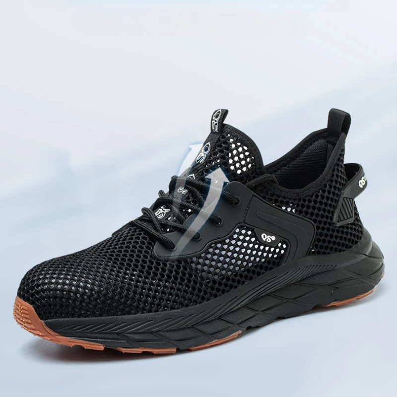 Official-website Summer Men's Safety Shoes New Lightweight Breathable Casual Shoes Anti-slip Anti-smash Anti-stab Work Shoe 2026