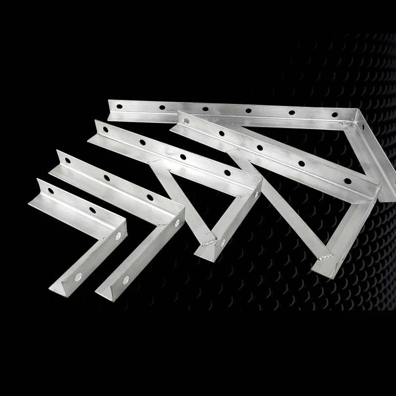 Galvanized Angle Iron Triangular Bracket With Strong Load-bearing Capacity Widened Thickened Right Angle Support Wall Partition