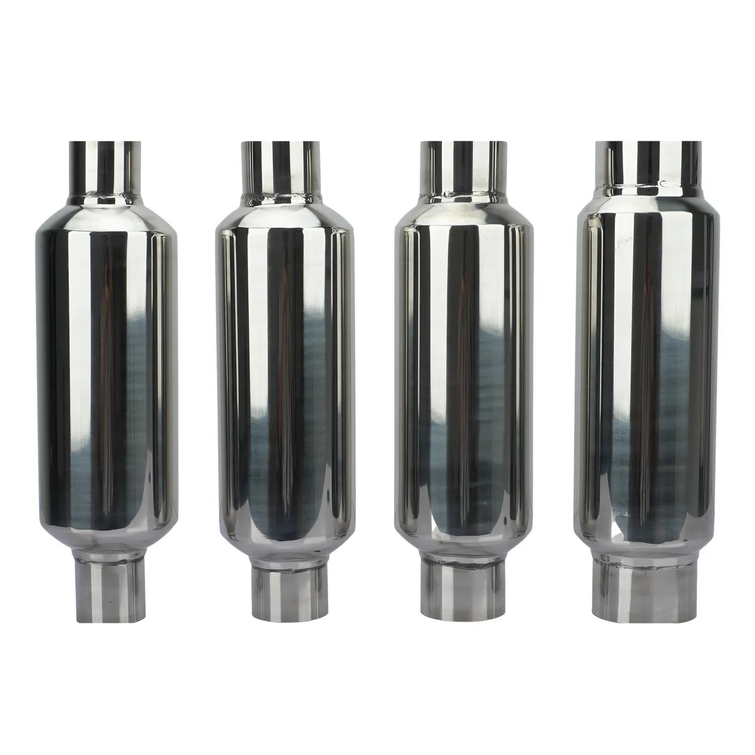 

Universal 1/2pcs 63mm 2.5" Car Exhaust Muffler Silencer Resonator Stainless Steel Muffler Tip Silencer Exhaust System