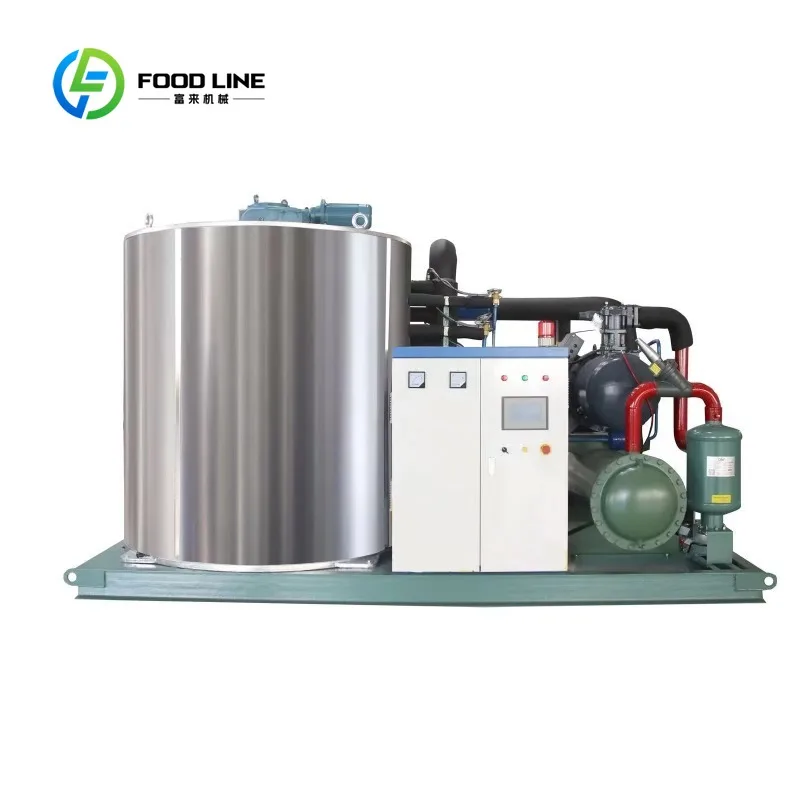 Customized heavy duty industrial flake ice machine for concrete cooling construction and infrastructure engineering projects