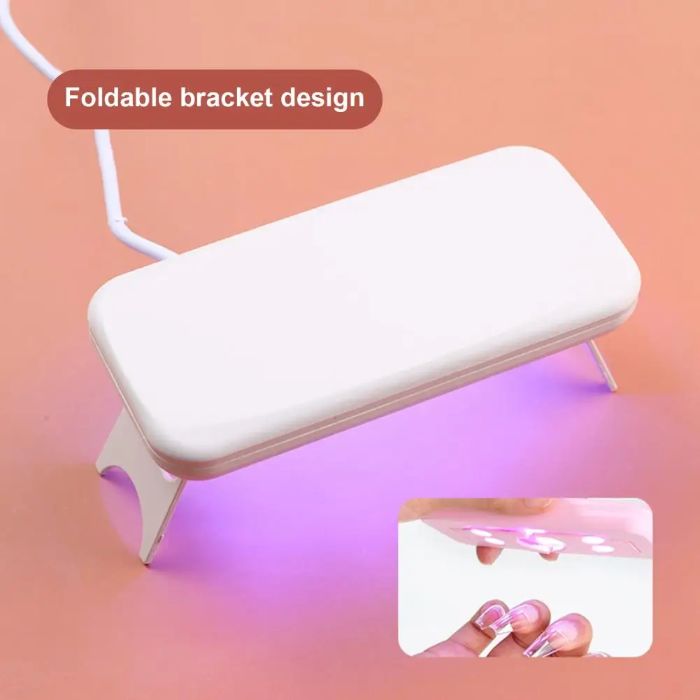 Nail Polish Mouse Light Foldable Nail Lamp Portable Uv Nail Lamp Compact Foldable Led Light Therapy Machine for Quick for Travel