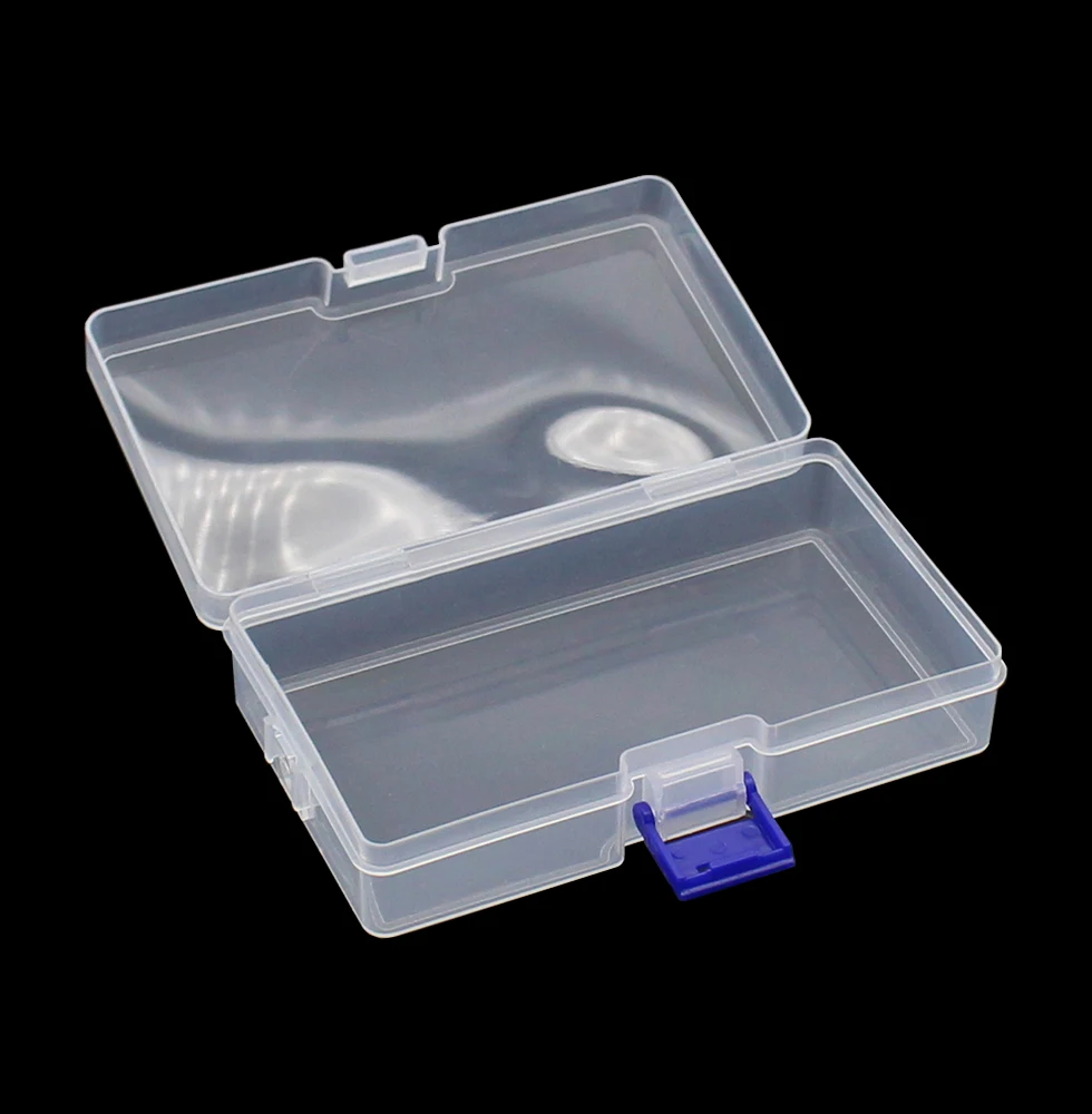 Transparent Plastic Storage Jewelry Box Empty storage box Container For Beads Earring Box For Jewelry Rectangle Case 146*85*35mm