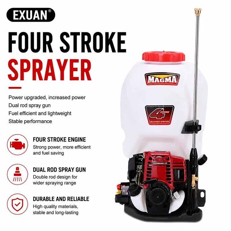 Four Stroke Disinfection Sprayer High Pressure Pump Backpack Garden Orchard Agricultural Sprayer Pesticide Spraying Machine