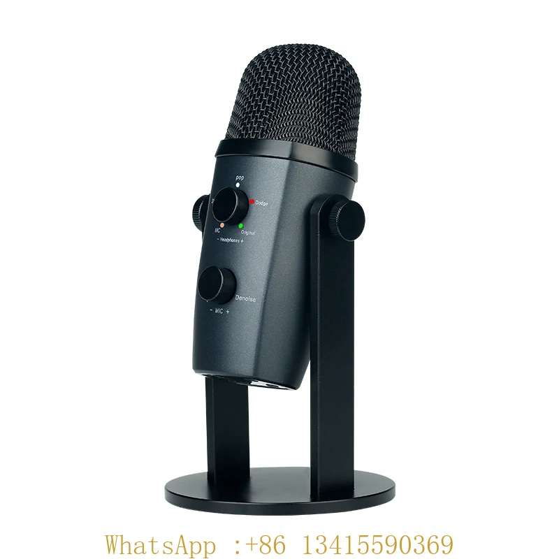 

Weston M2 Professional Studio Desktop Condenser Microphone Mic RGB Gaming Microphone Streaming Podcast Microphone