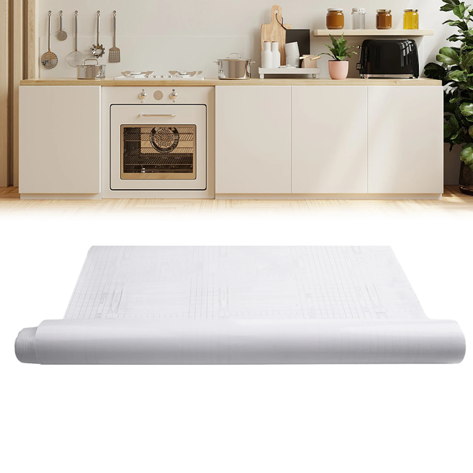Transparent Kitchen Wall Sticker Oilproof and Heat Resistant for Stove Tile Wall and Cabinet Surfaces Using PET Material