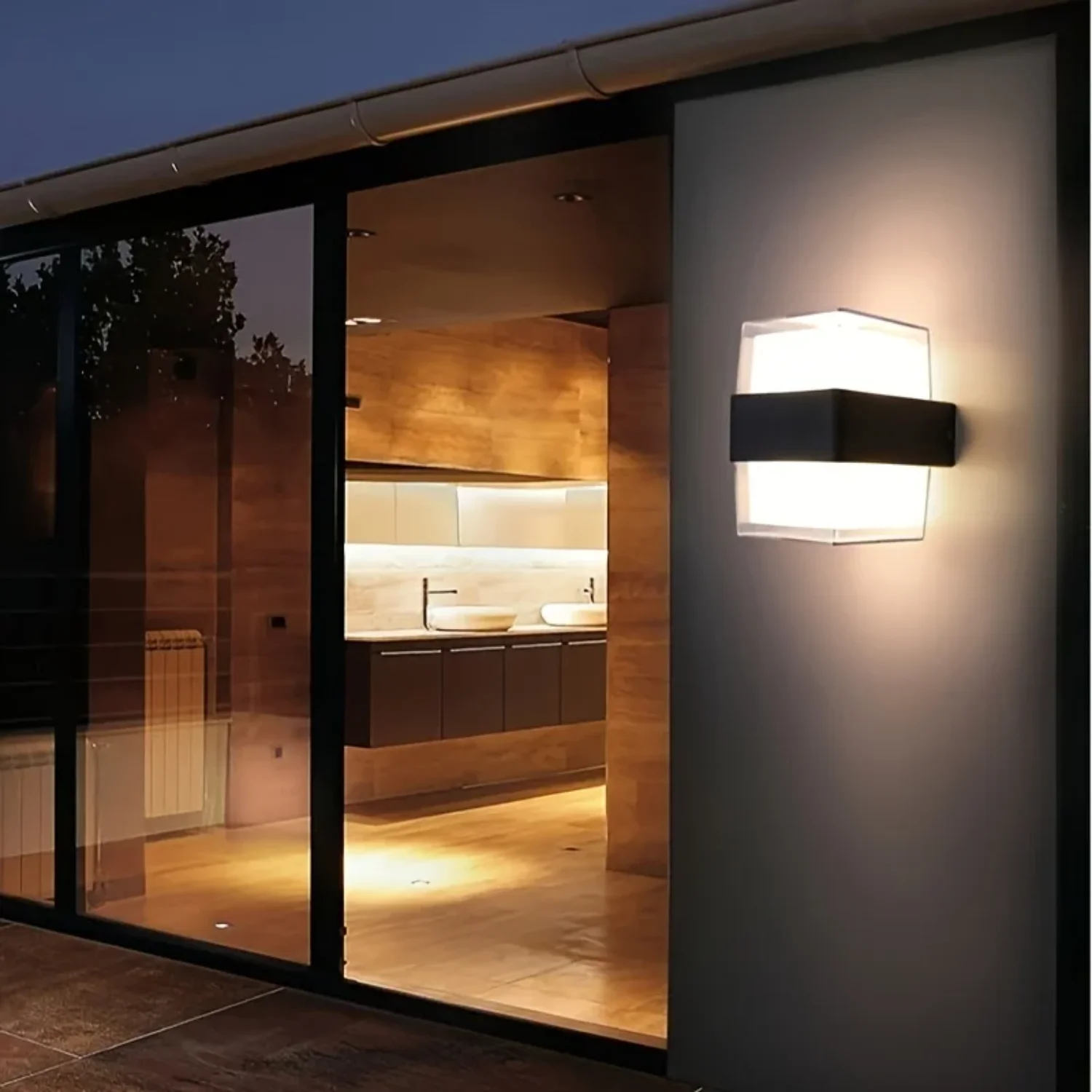 

LED Wall Light Outdoor Waterproof Modern Nordic Style Indoor Wall Lamps Living Room Porch Garden Lamp