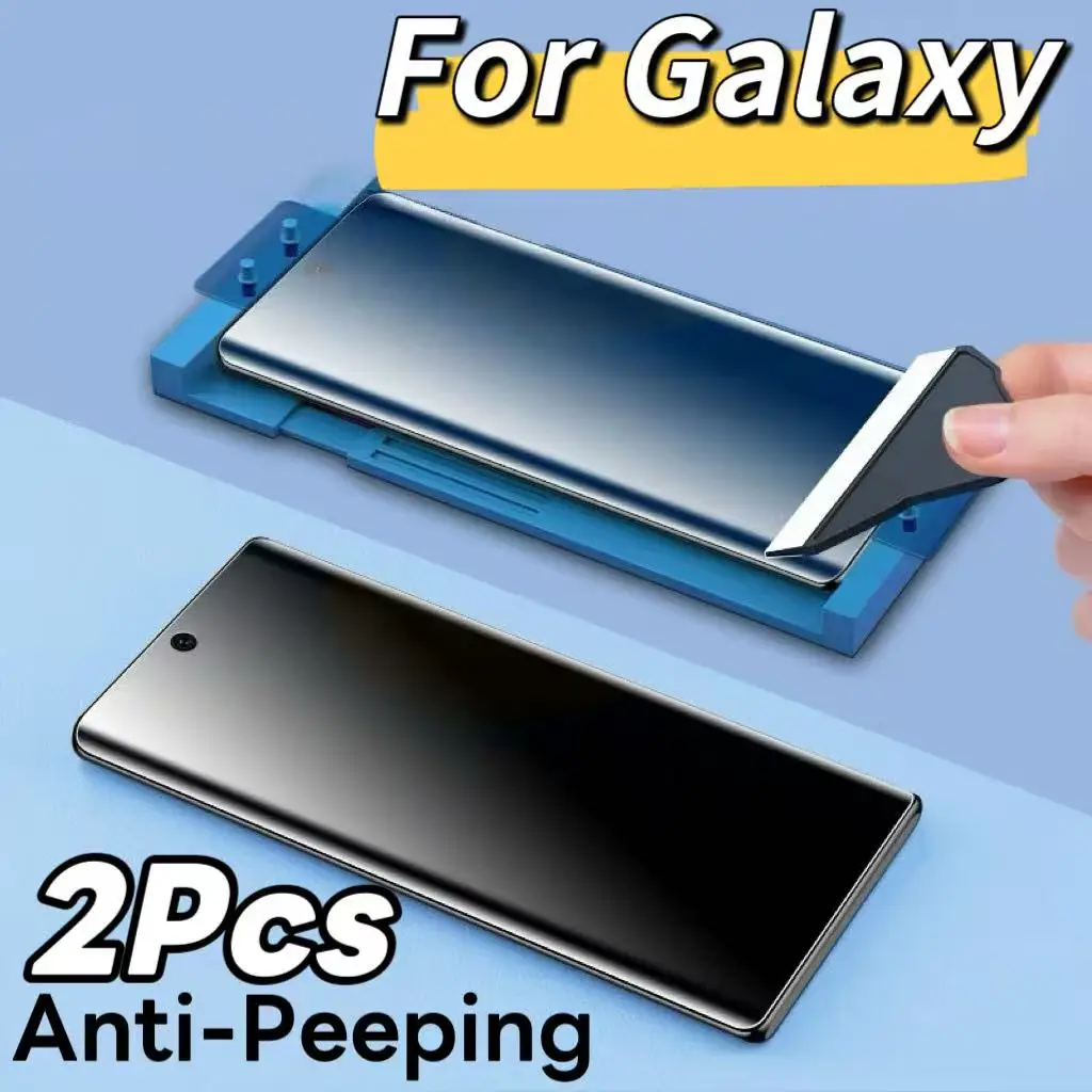 2er-Pack Sichtschutz-Displayschutzfolie für Smartphones der Galaxy-Serie, kein gehärtetes Glas