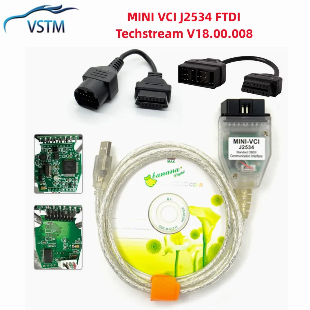 2025 Newest V18.00.008 MINI VCI Interface FOR TOYOTA TIS