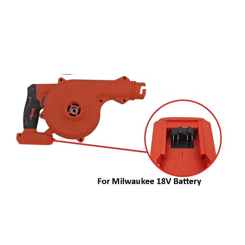 Powerful Cordless Electric Air Blower Vacuum Cleaner Leaf Blower Dust Computer Collector Power Tools Fit For Milwaukee Battery - view 2