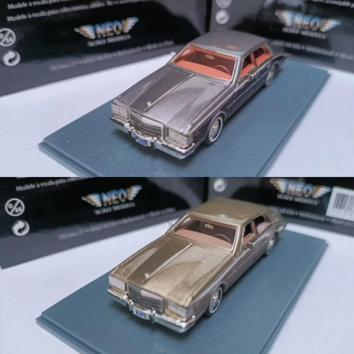 Neo 1:87 Seville HT Coupe Vintage Car Simulation Limited Edition Resin Metal Static Car Model Toy Gift