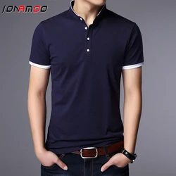 Men's Business Casual Polo Short Sleeve T-shirt Summer Comfortable and Breathable Solid Top