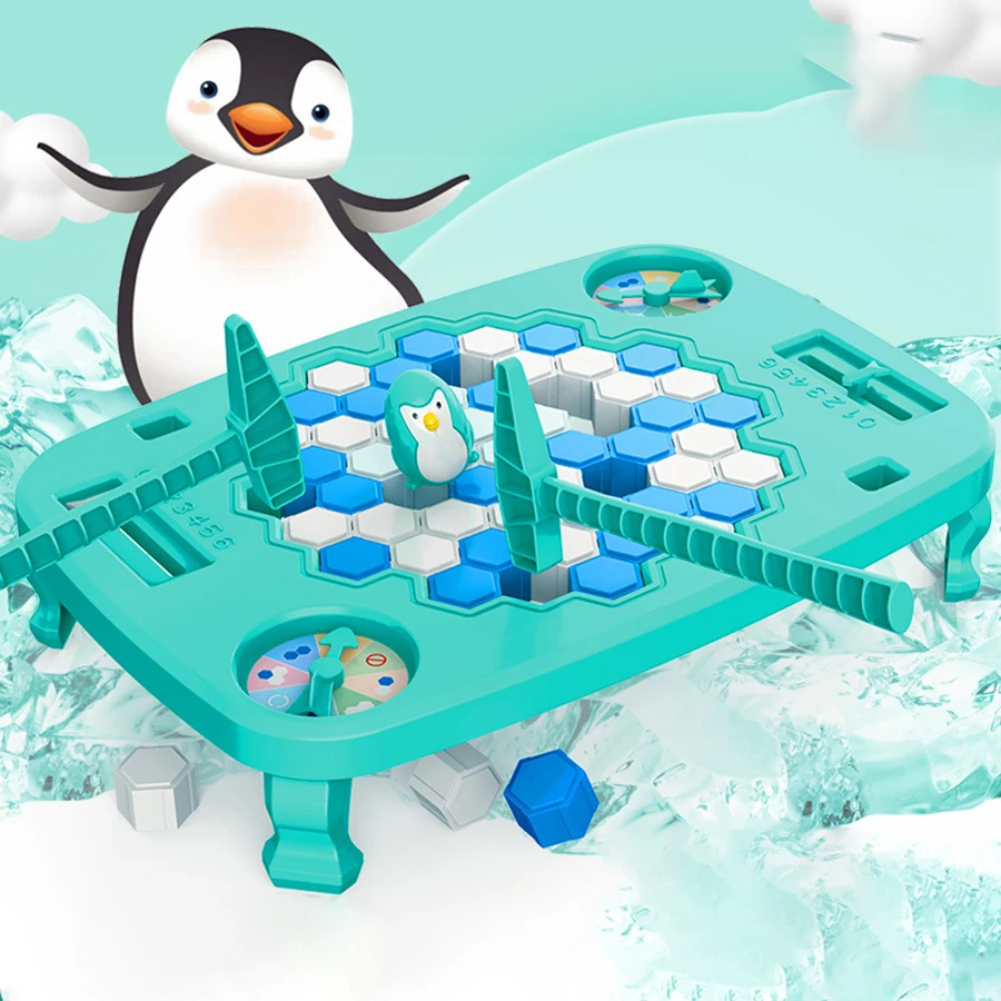 子供のためのペンギンパズルビルディングブロック,インテリジェンスビルディングブロック,脳テーブル,親と子供のための小さなゲーム