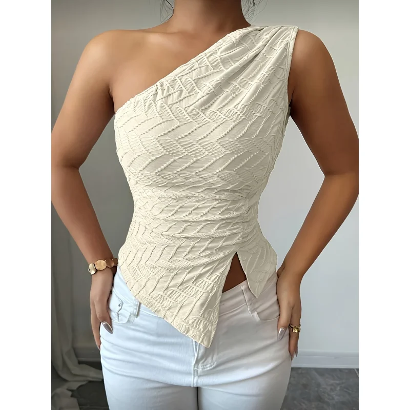Immagine 7: Top asimmetrico da donna