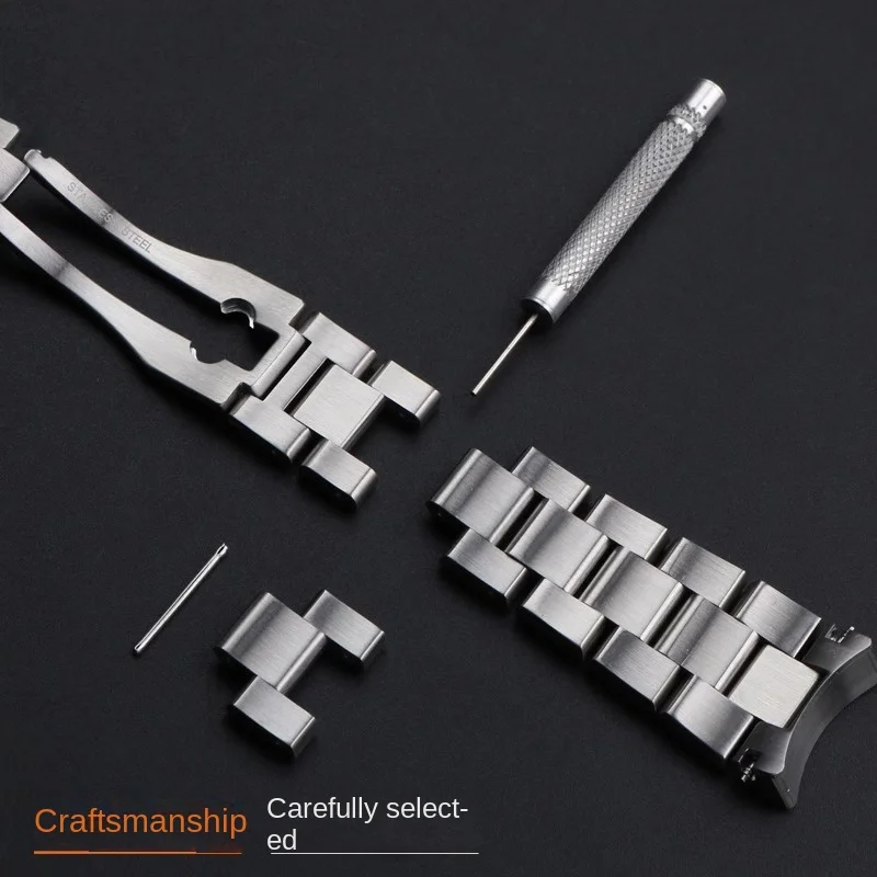 20.5mm 21.5mm Stainless steel watch strap For TAG Heuer Aquaracer 300 WAY201A WAY211A men's Curved end metal watch band Bracelet view 4