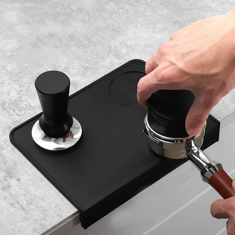 Espresso Coffee Tampers Mat Silicone Tamper Holder Corner Mat Pad Anti-skid Tamper Mat Barista Coffeeware Tamping Tools