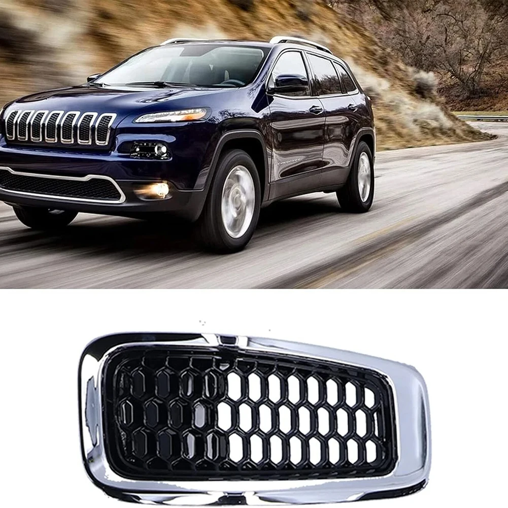 

Комплект из 7 износостойких дышащих вставок для передней решетки бампера (сетка-соты) для Jeep Cherokee ​ 2014-2018