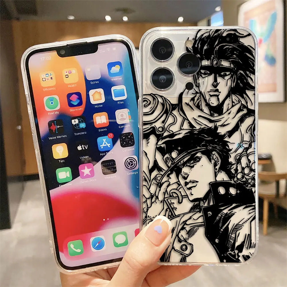 JoJo's B-Bizarre A-Adventure Clear Phone Case For Samsung Galaxy S26 S25 S24 S23 S22 S21 S20 FE S10 PLUS ULTRA EDGE Case Shell