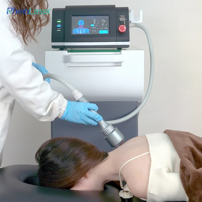 Physiotherapie der Klasse Rheinlaser 4. 980 Nm Schmerzlinderung Medic Rehabilitationstherapie