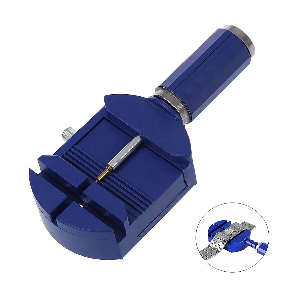 

Stainelss Steel Strap Blue Adjuster Watch Band Strap Bracelet Link Pins Remover Repair Tool