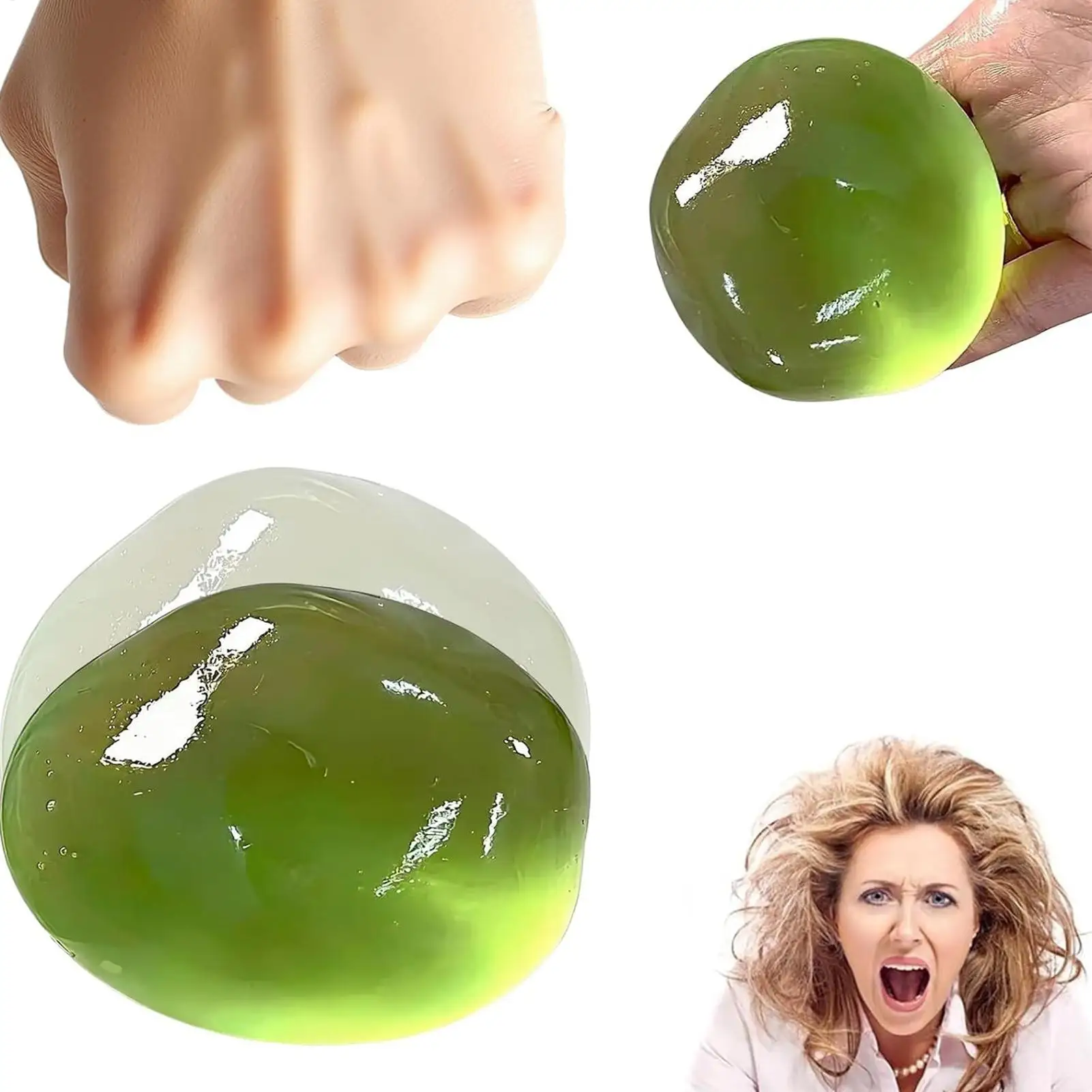 Coconut Oil Stress Ball Funny Pocket Finger Stress Balls Toys ASMR Sensory ADHD Anti Stress Relief Fidget Toys For Kids & Adult