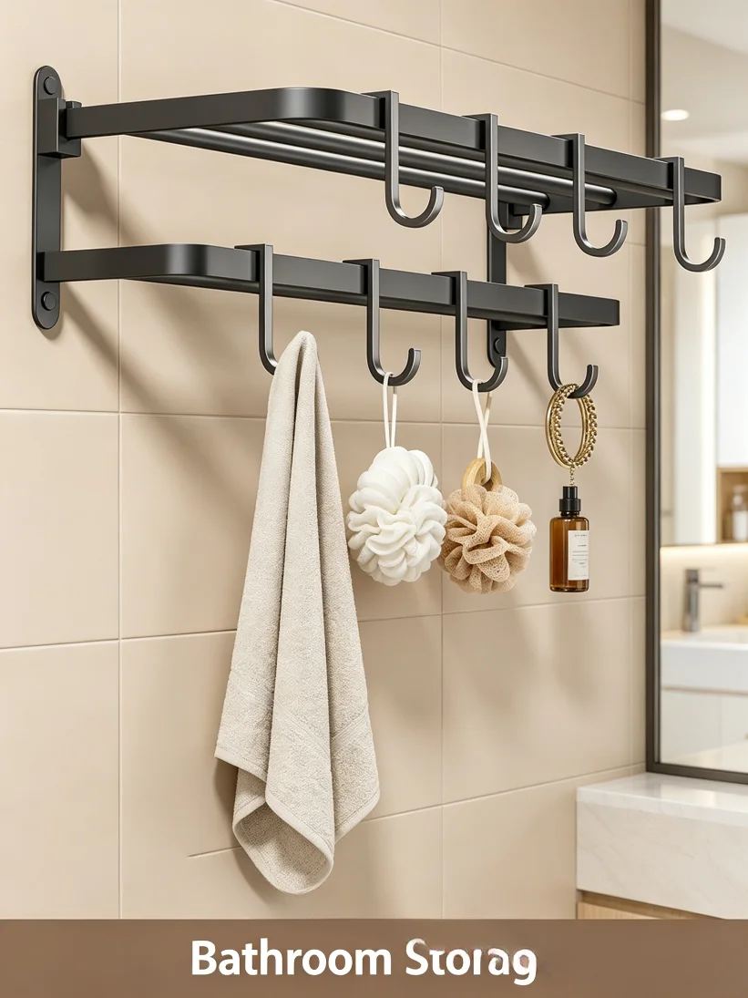 Household Sliding S Hooks Aluminum Alloy Durable Hangers for Kitchen Utensil Organizer