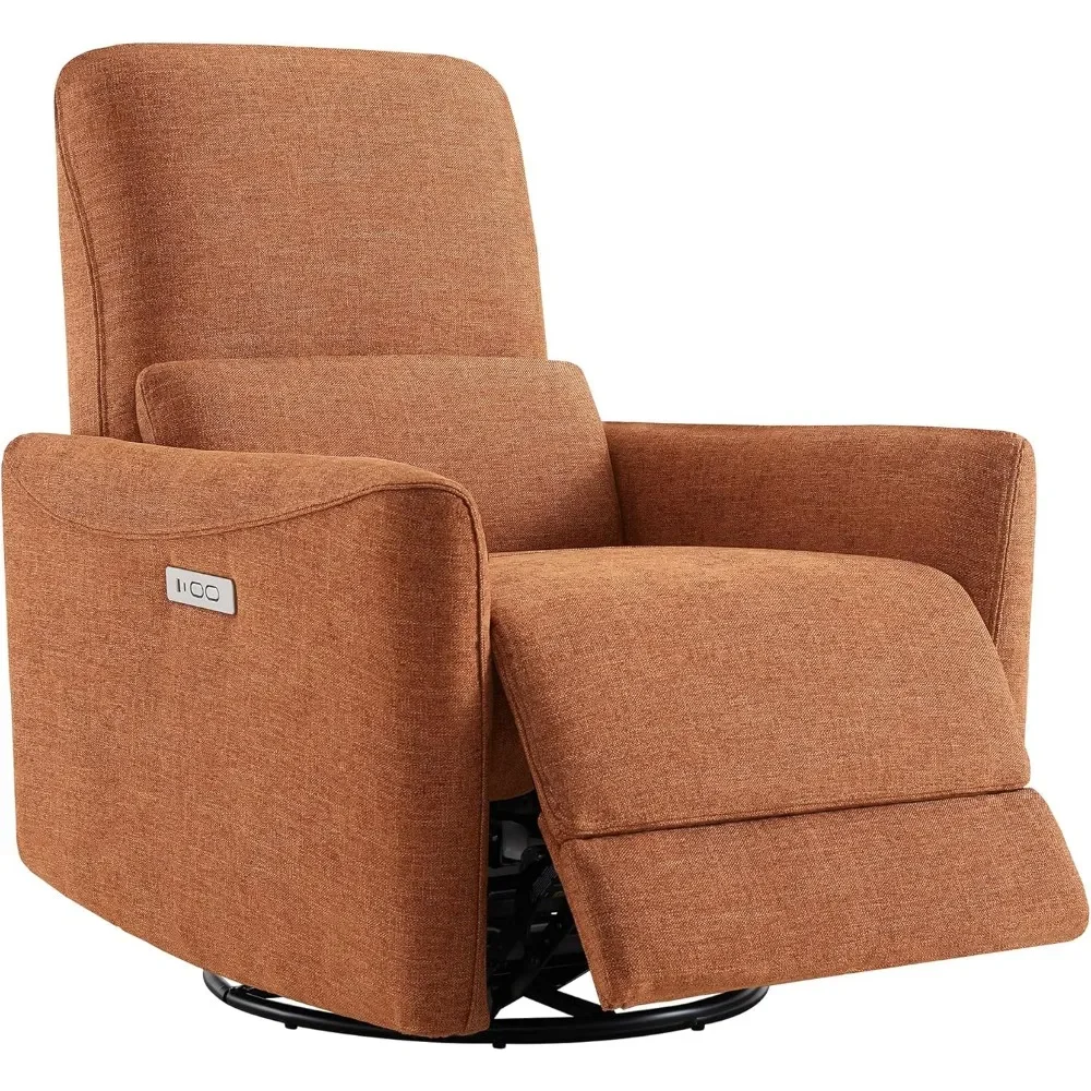 

Armchair FSC Certified Fabric Living Room Nursery Reclining Sofa Chair With Lumbar Support Terracotta Chairs Relaxing Recliner