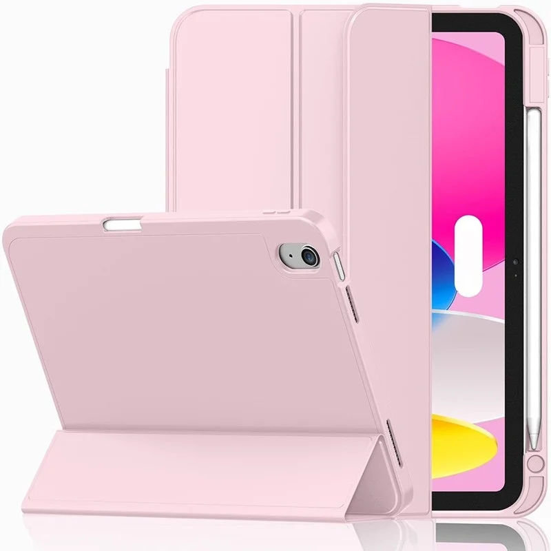 Für iPad 10. und 11. Generation A16 10,9 11 Zoll Weiche Leder-Folio-Hülle mit Schlaf-Wach-Funktion Stoßfeste Solide Schutzhülle – Detail 10