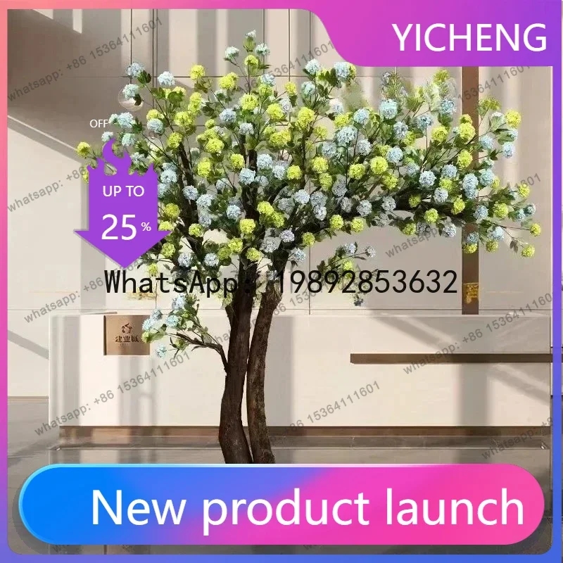D28 Shopping Mall Simulated Pincushion Within Crape Myrtle Trees Trees Wedding Celebration Decoration