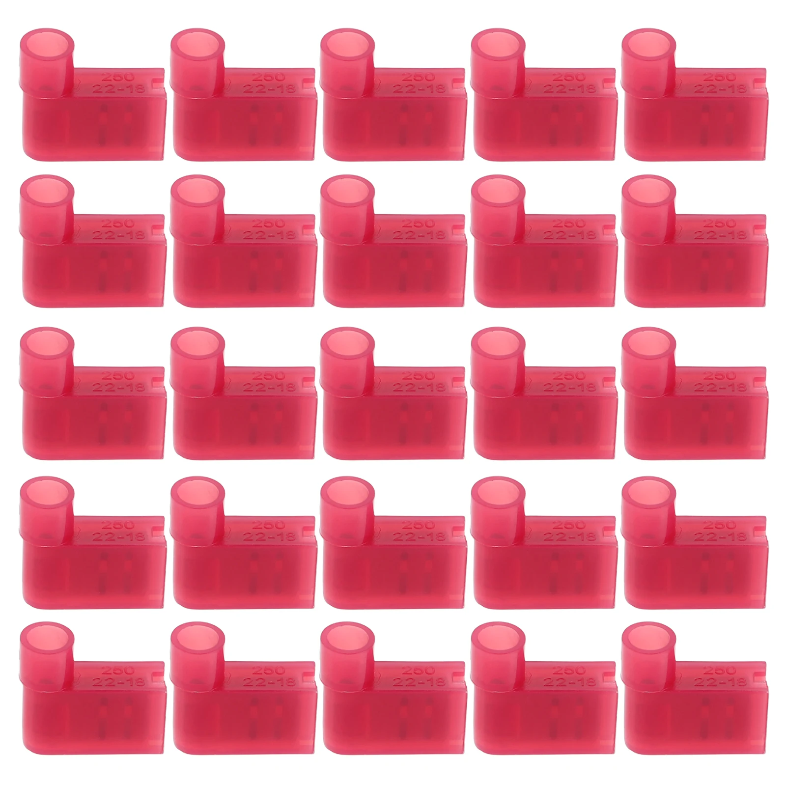 

100pcs Spring Terminals Crimp Connectors Female Quick Disconnect Electrical Block Cold Connectors Spade Terminal