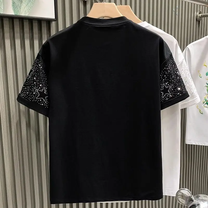 2024 Summer New Men\'s Fashion Short-sleeved T-shirt Half-sleeved Casual T-shirt Men\'s Loose Luxury T-shirt