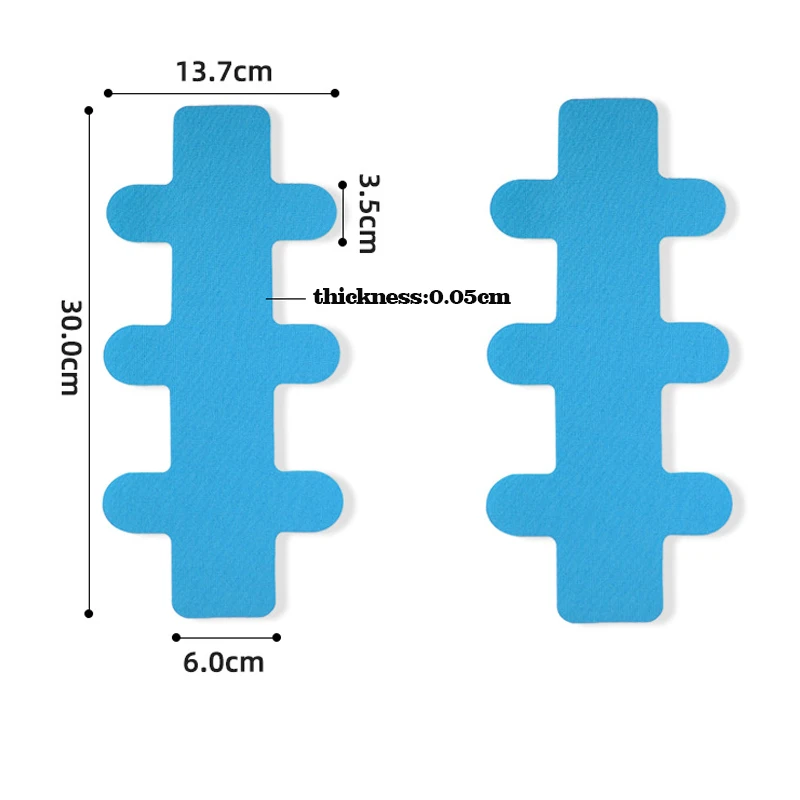 Vorgeschnittenes Kinesiologie-Tape, elastisches Übungsmuskel-Patch, Typ I, wasserdicht und atmungsaktiv, für Sport und Fitness, intramuskuläres Klebeband – Detail 6