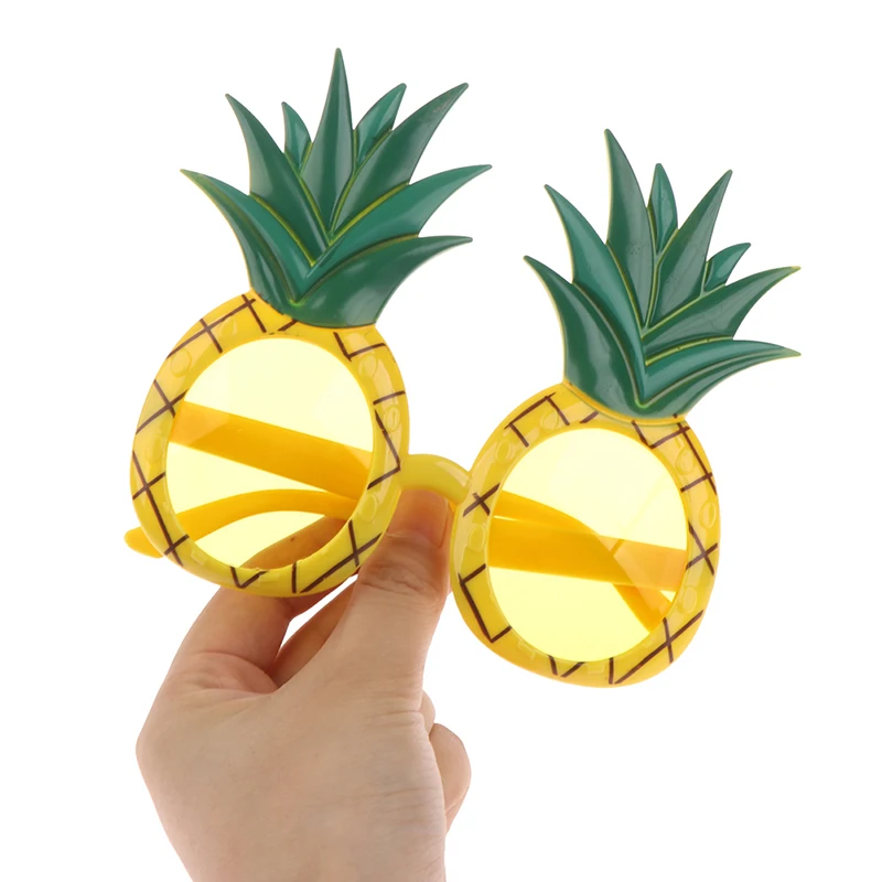 1pc Hawaii Tropical Party Glasses Pineapple Hawaiian Pool Beach Party Decoration Supplies Funny Glasses Photo Prop