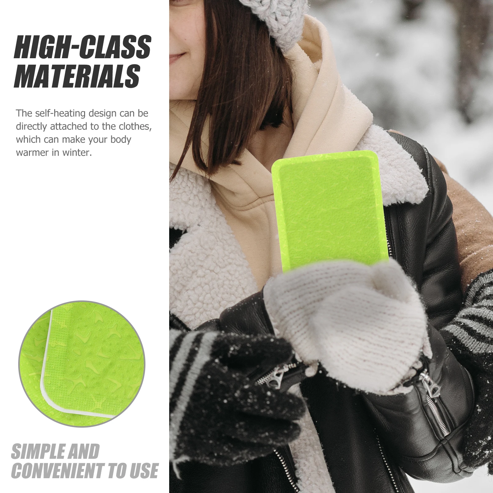 

20pcs Self-Heating Premium Warm Stickers Portable Menstrual Warmers Long Heat Retention Durable Heat Patches For