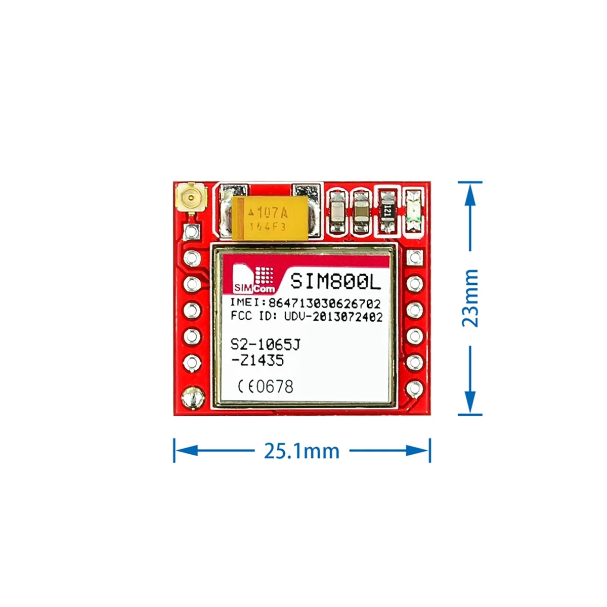 ABGN Smallest GPRS GSM Breakout Module Quad-band TTL Serial Port MicroSIM Card Core Board