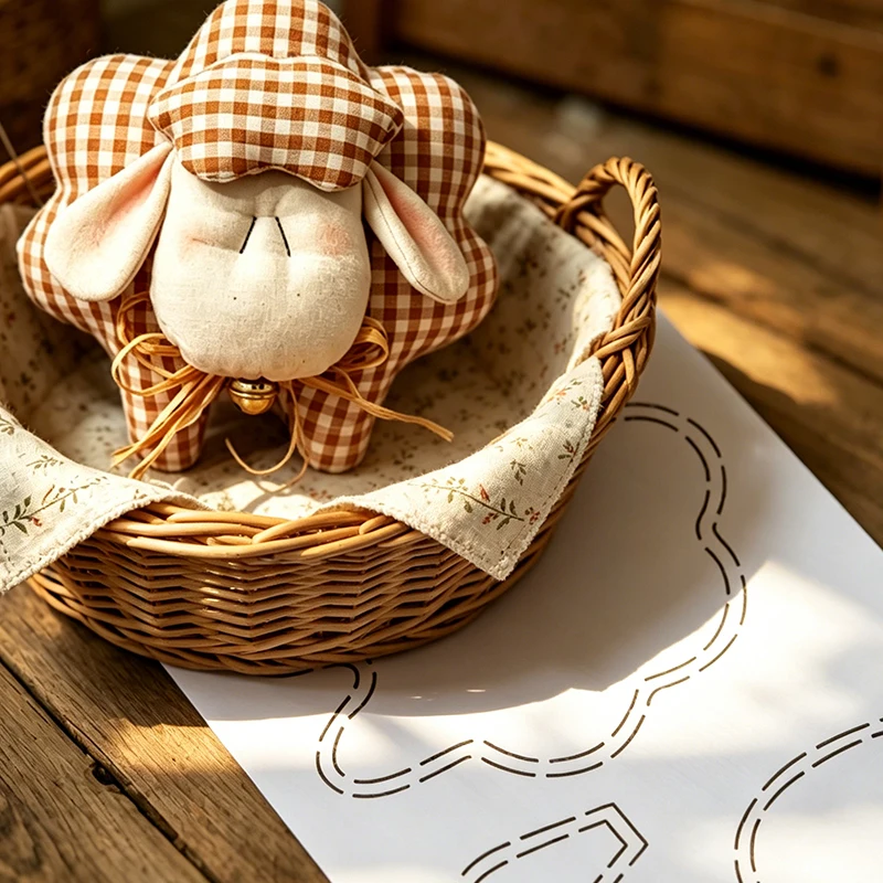 YOMDID 1pc Cute Little Sheep Pendant Patchwork Quilting Template Decorative Sewing Template Durable Patchwork Tool PET Template - view 4