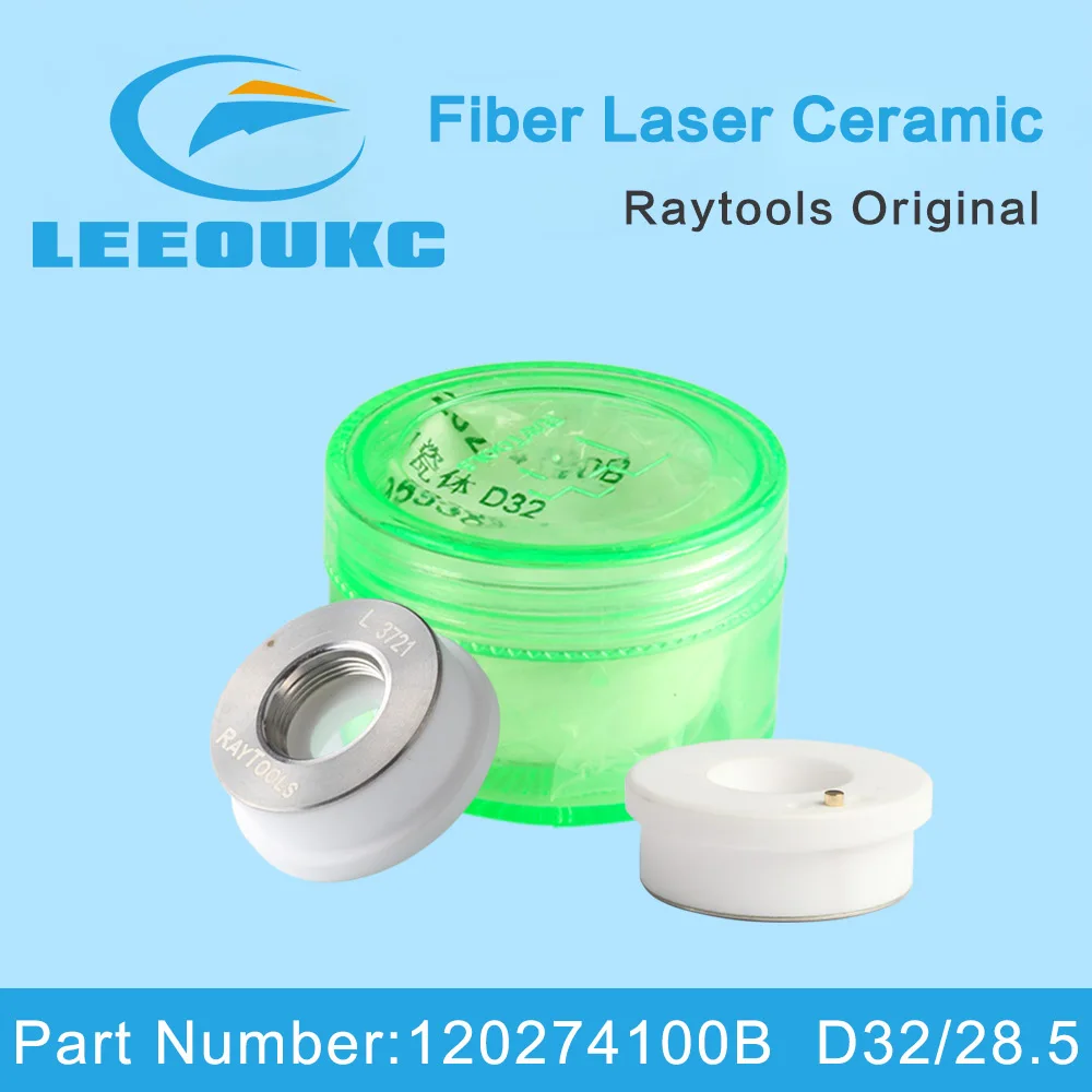 LEEOUKC Raytools Original Laser Ceramic 32/28.5mm M14 nozzle holder For Fiber Laser Cutting Head BT240S BM109 BM111 BM114S