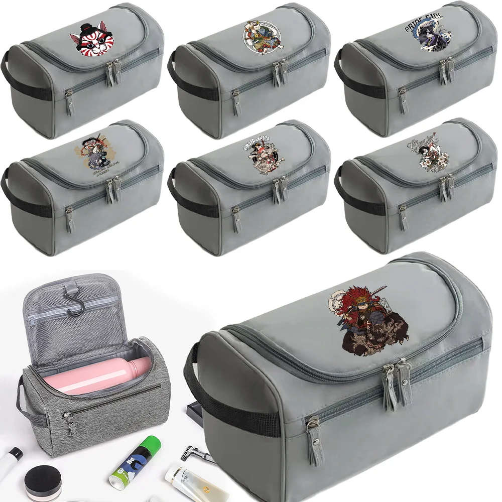 

Wash Bag Samurai Printing Series Outdoor Women's Men's Universal Luxurious Portable Bathroom Big Capacity Toiletries Organizer