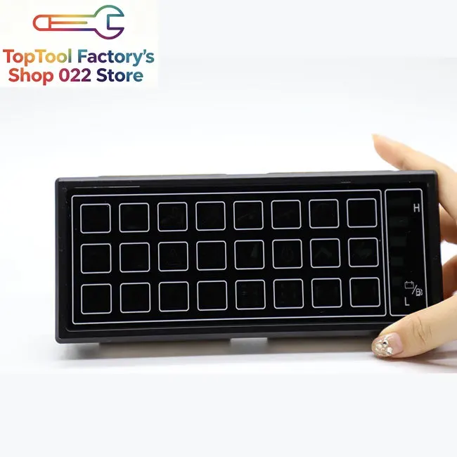 LED indicator panel Dashboard status icon CANbus communication IP67 waterproof 9-36VDC suitable for construction machinery alarm