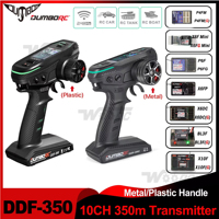 DUMBORC DDF-350 10CH 2.4G Remote Controller 10 Channel Transmitter&Receiver HD Screen 4/6/10Channel Gyro for RC Car Tank Boat