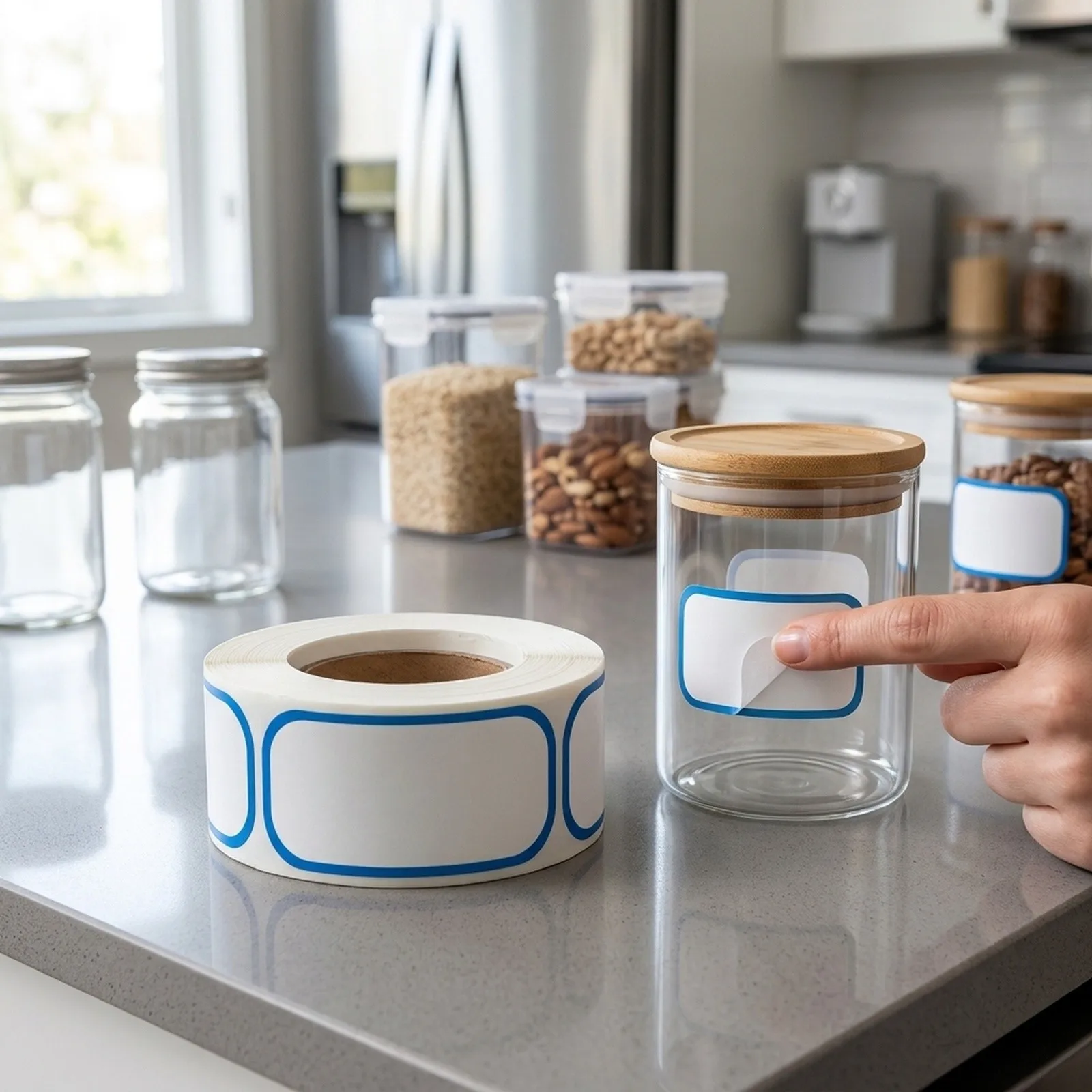 Sticker Roll Stickers Kitchen Canisters Lockers Office Supplies Pasted On Jars And Cups Toy Bins   Sticker Roll