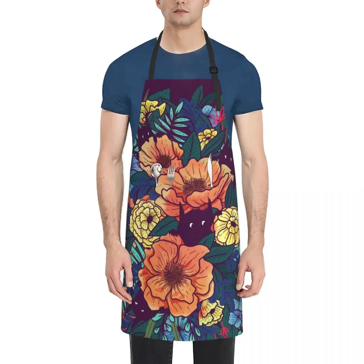 

Wild Flowers Apron Home and kitchen products for kitchen useful Apron