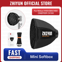 ZHIYUN Official Mini Softbox Octagon ZY Mount EX1H02 Accessories for ZHIYUN Molus G60 X100 CINEPEER CX100 COB Video Light