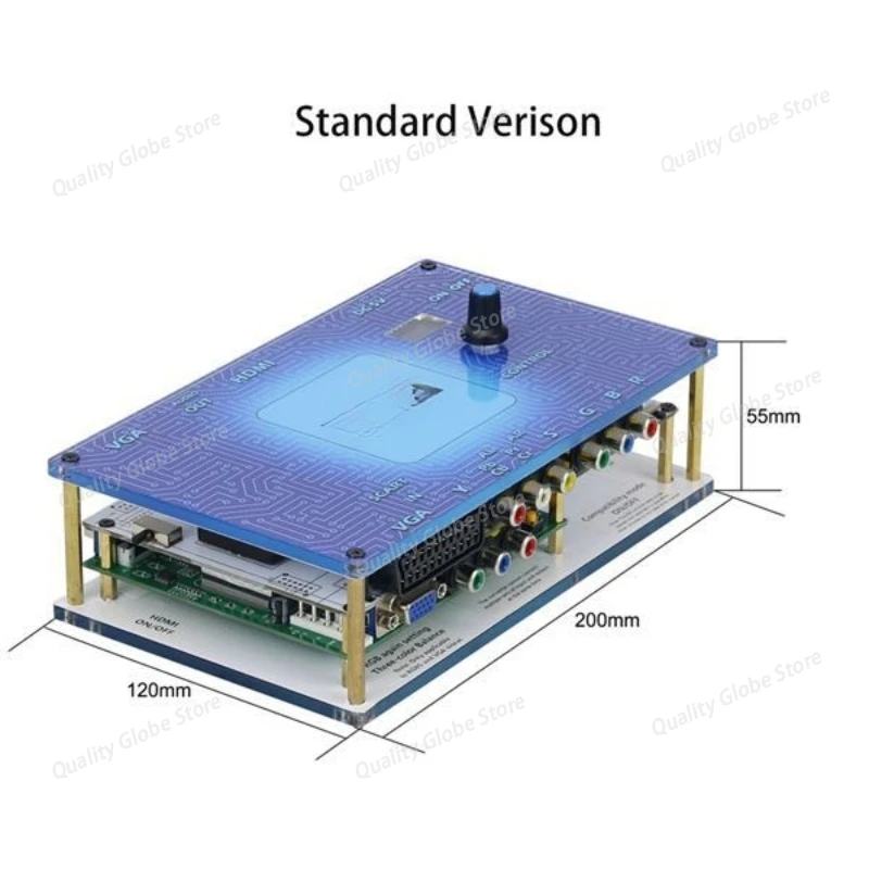 1, Purple Plastic AC100-240V Game Video Converter For GBS Control Accessories