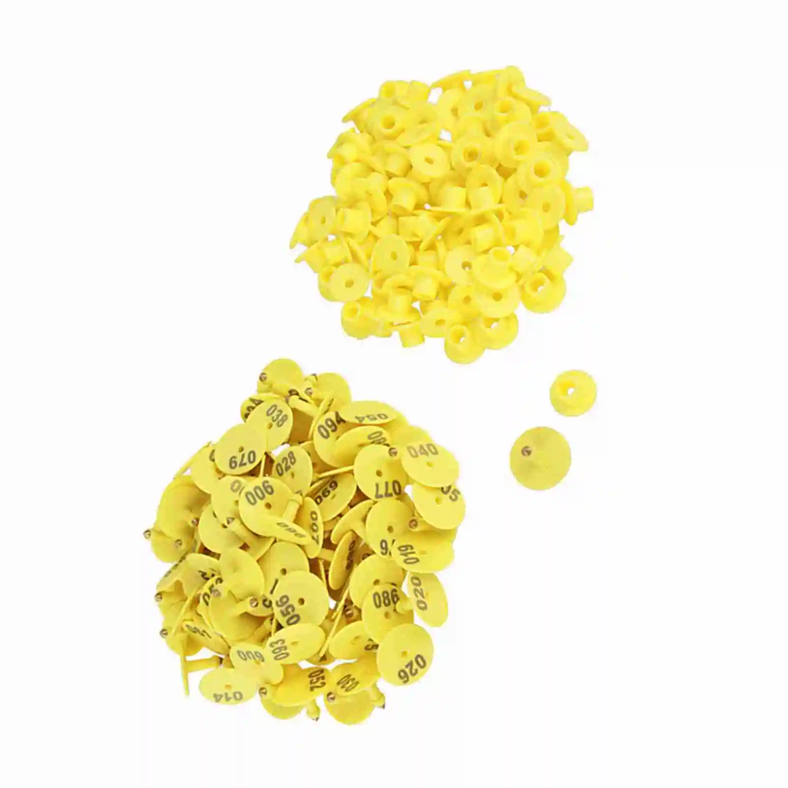 100Pcs/Set Sheep Goat Hog Pig Cattle Beef Cow Livestock Ear Number Tag Farm Animal Lettering