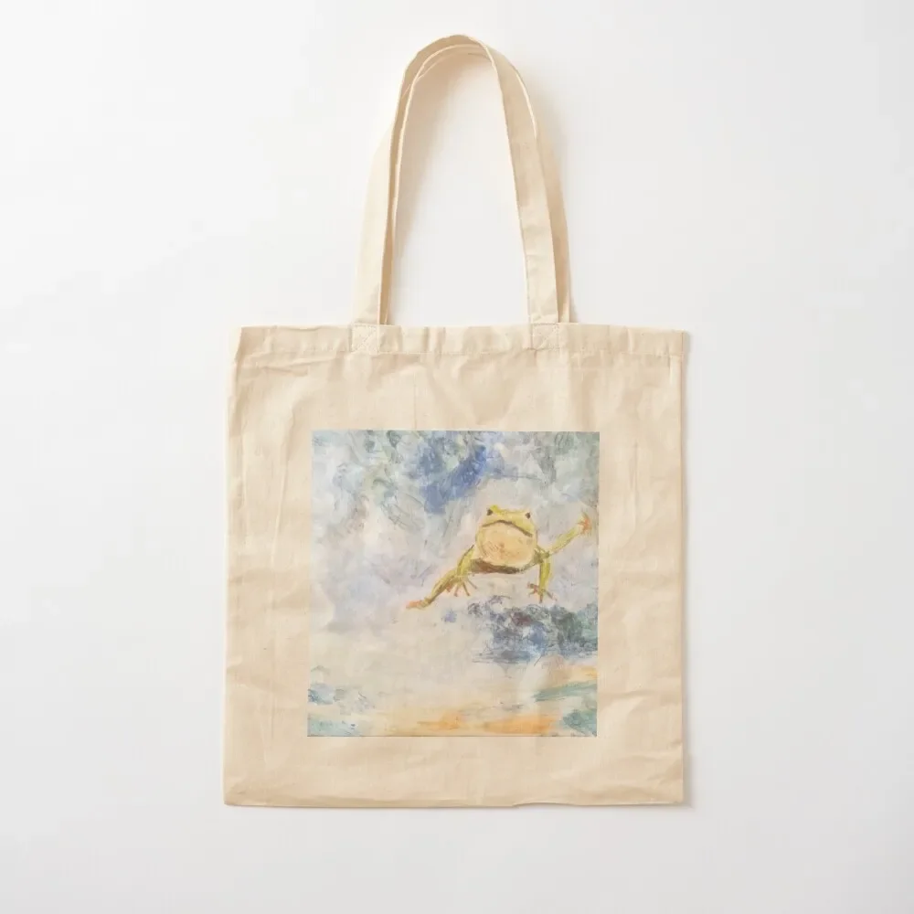 

Flying dancing frog in the clouds Tote Bag shoping bag Canvas bag Woman shopper Shopper