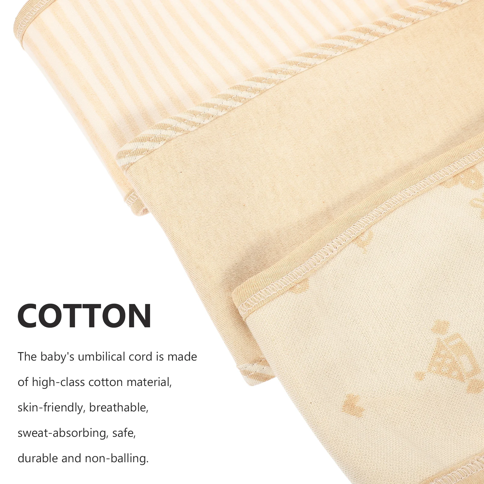 

3Pcs Baby Belly Band Cotton Newborn Belly Protector Adjustable Breathable Umbilical Cord Cover Soft Skin-Friendly Healing