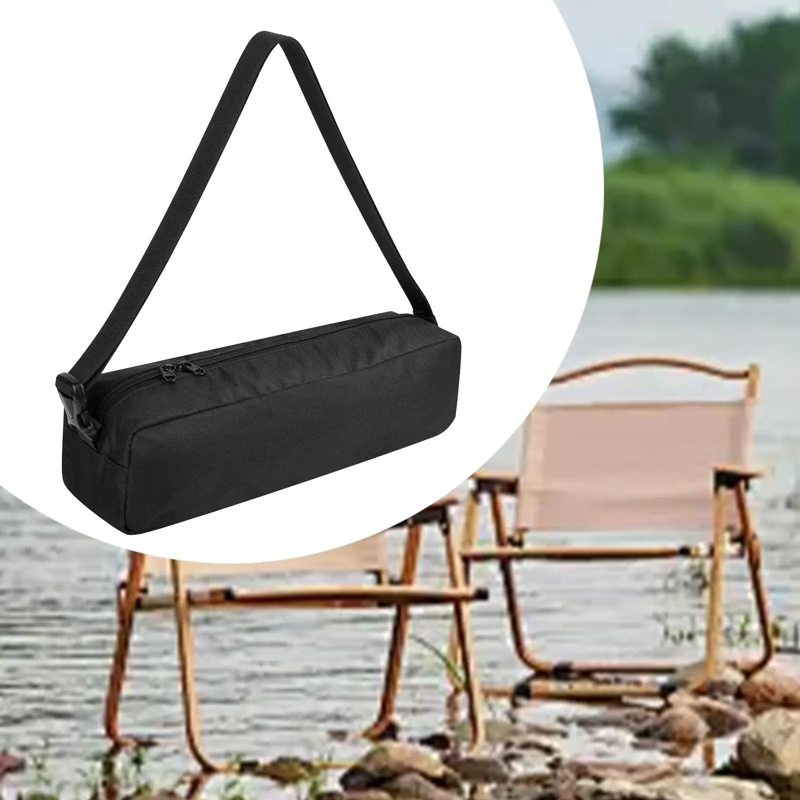

Large Duffel Bag Camping Storage Bag Nylon Supplies Zippered Foldable Carrying