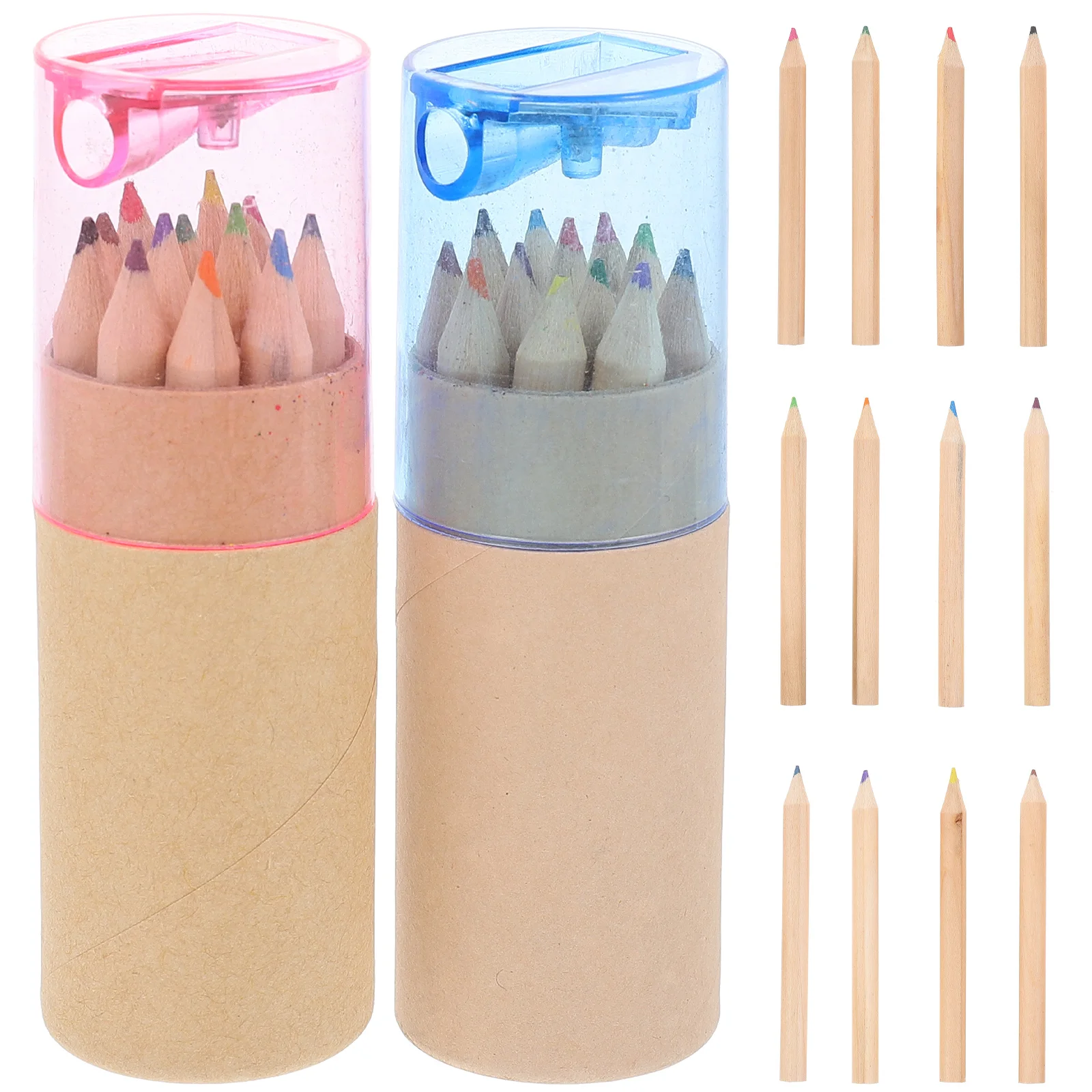 

24 Pcs Colored Drawing Pencils Assorted Painting Barreled Watercolor Kids Wooden Professional Compact Design