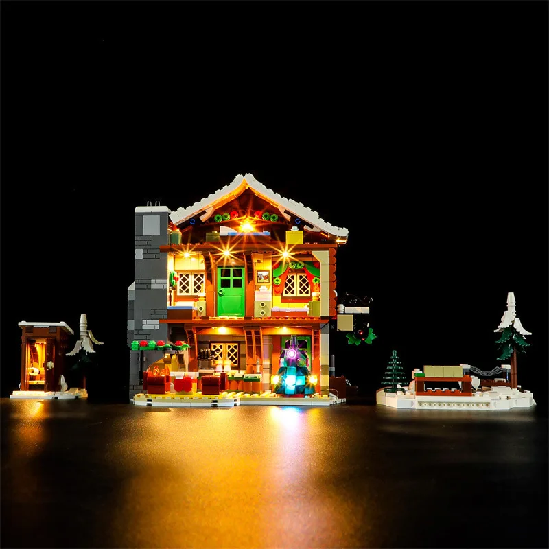 (Solo luz LED sin ladrillos) 10325 Ideas de casas de sueños Alpine Lodge (no incluye bloques de construcción Kits de ladrillos juegos modelo)