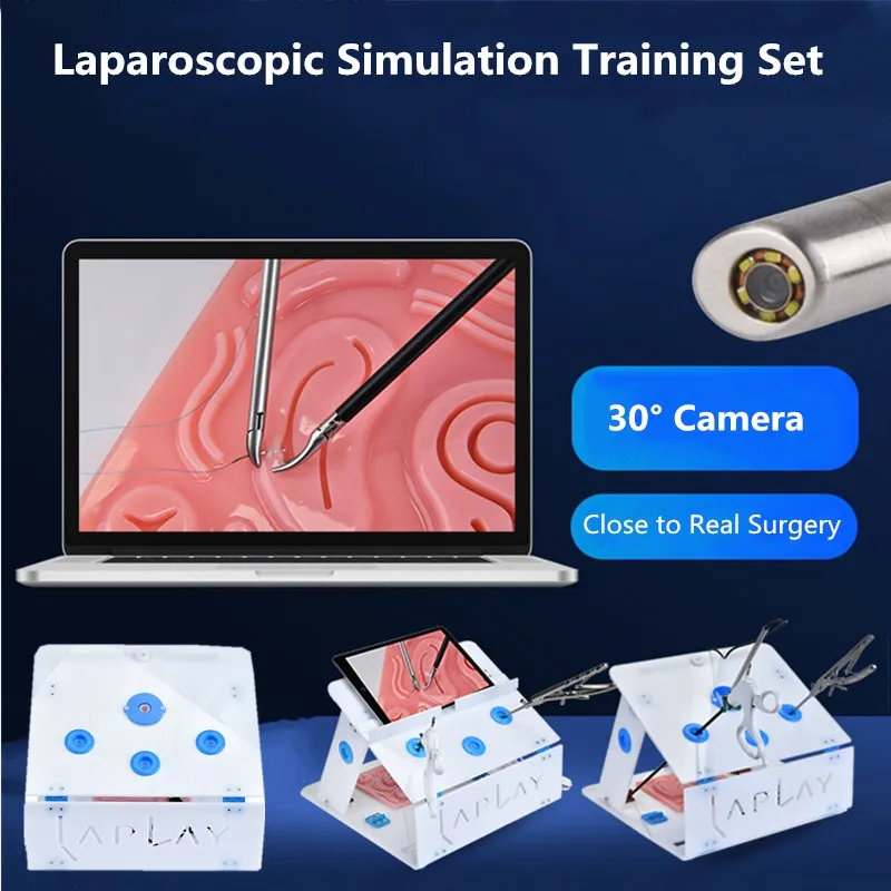 

Laparoscopic Simulated Training Teaching Practice Student Doctors Nurse Simulated Surgical Equipment complete set